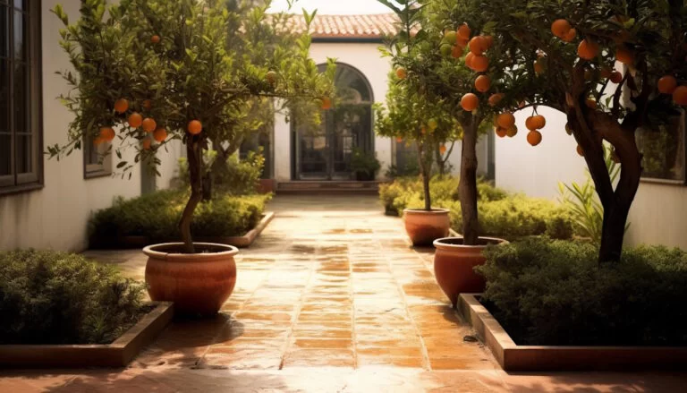 arbres fruitiers sur terrasse