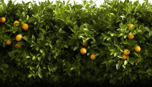 haie d'arbres fruitiers