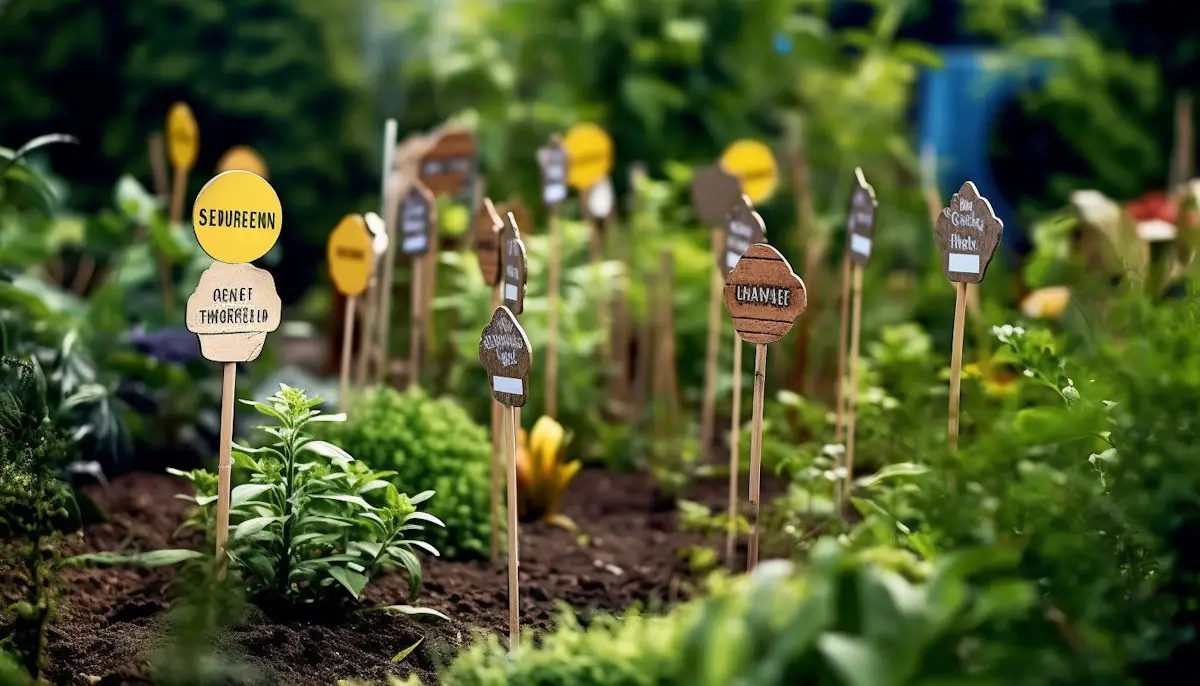 signalétique jardin plantes