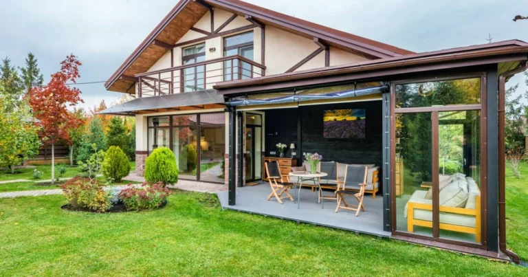 terrasse avec veranda