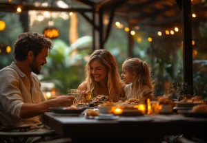 repas veranda moustiquaire